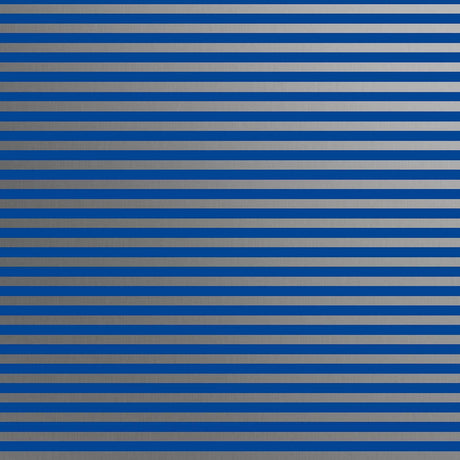 Blue Silver Stripe Hanukkah Gift Wrap by Present Paper - Vysn