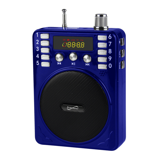 Bluetooth Portable PA System - Blue - VYSN