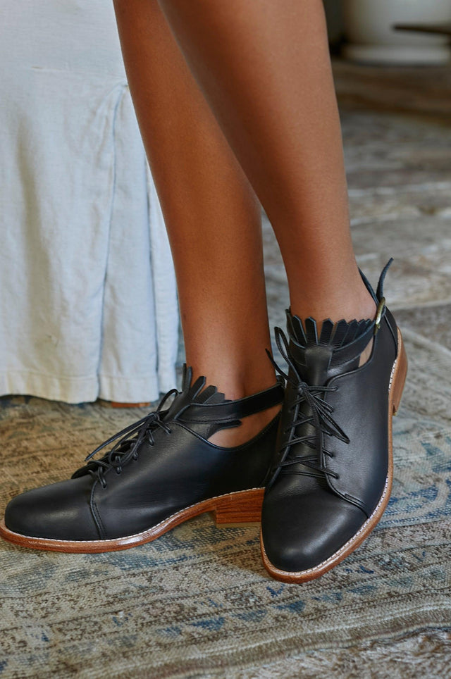 Boston Leather Oxfords by ELF - Vysn