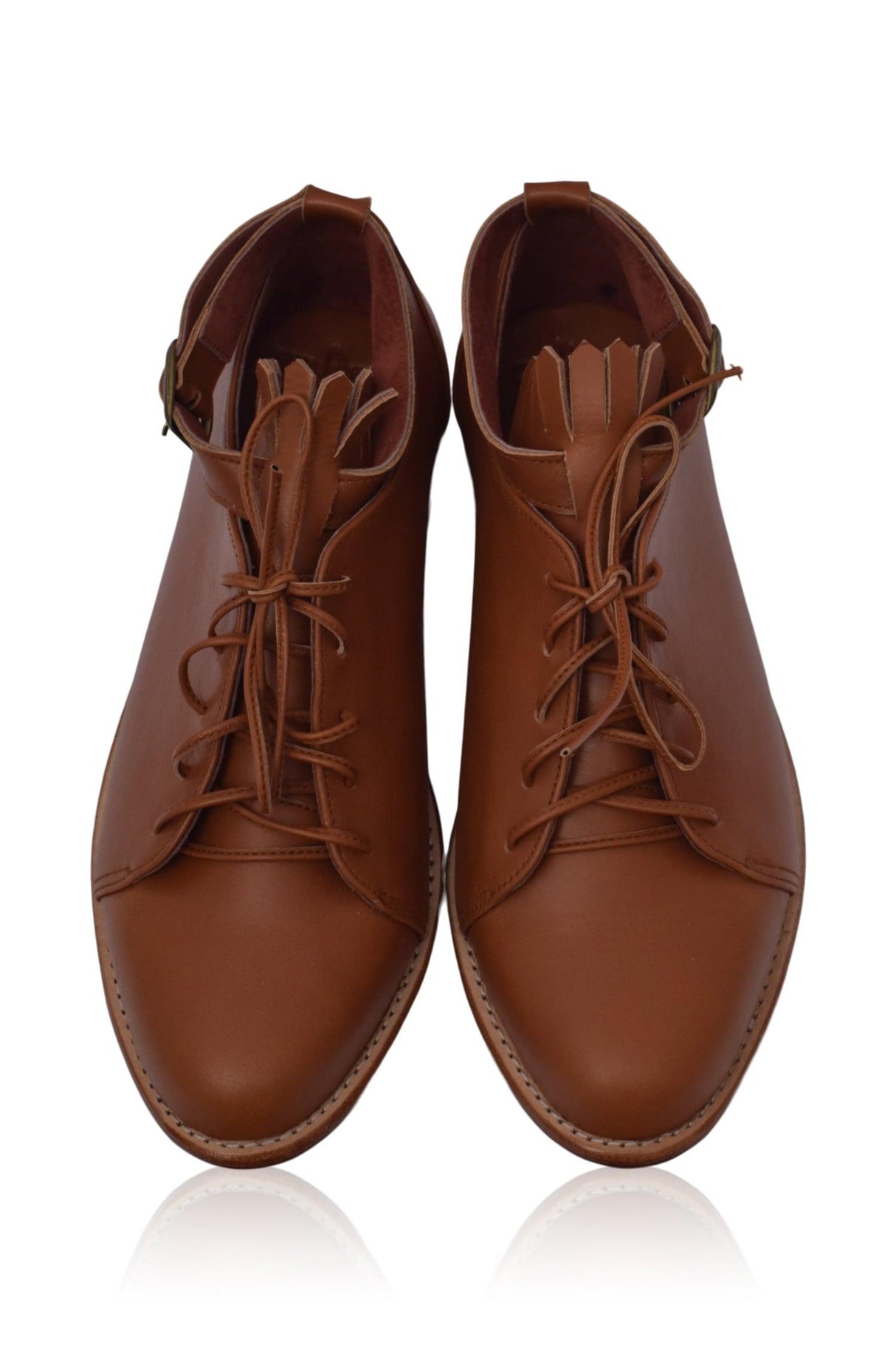 Boston Leather Oxfords by ELF - Vysn