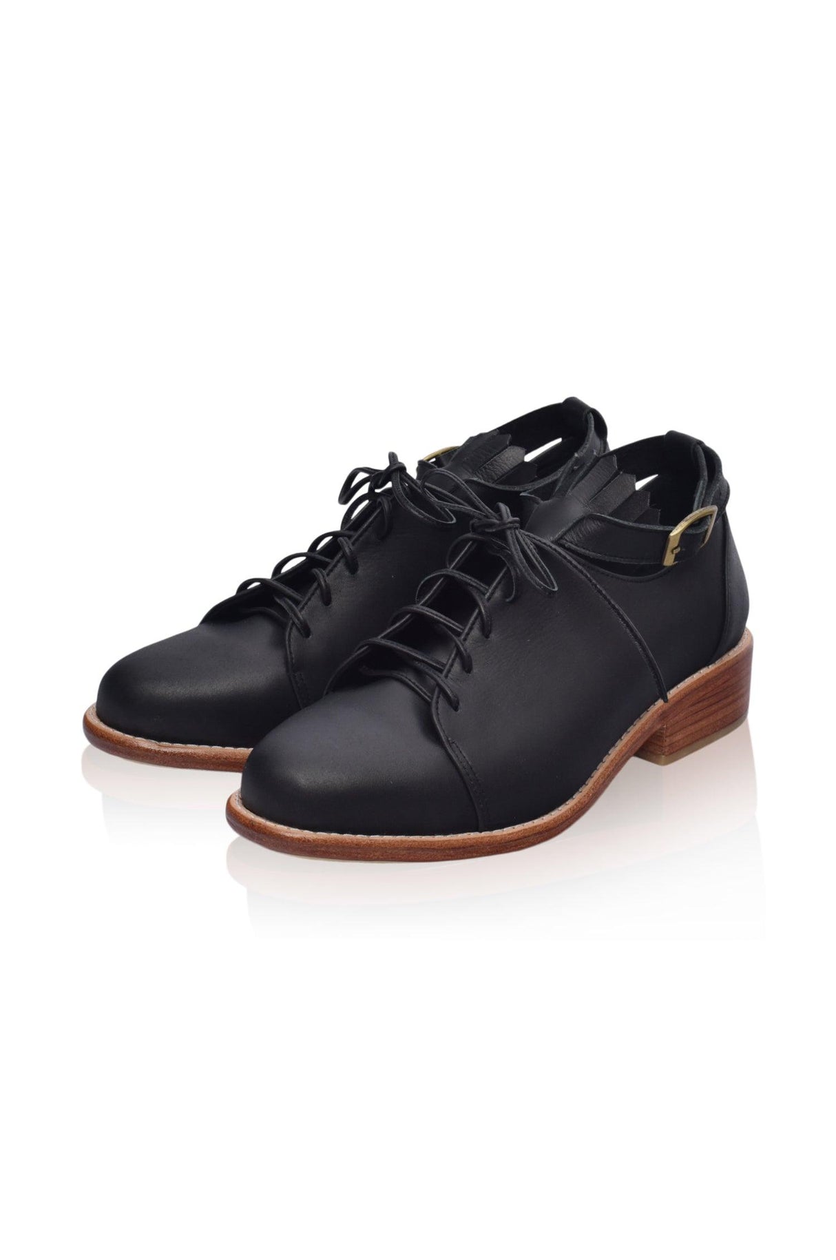 Boston Leather Oxfords by ELF - Vysn