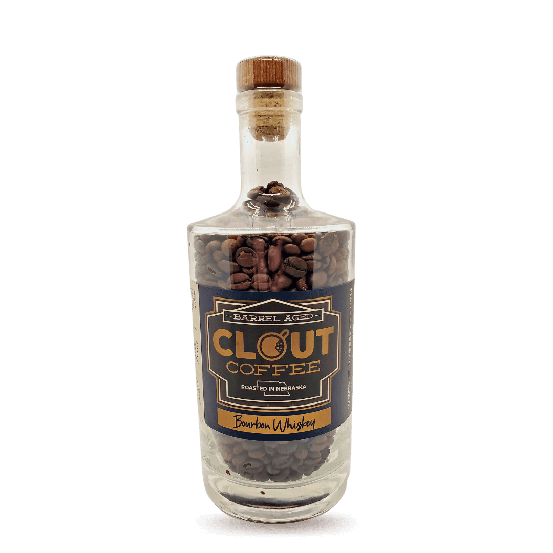 Bourbon Whiskey | Whole Bean Gift Bottle 10oz by Clout Coffee - Vysn