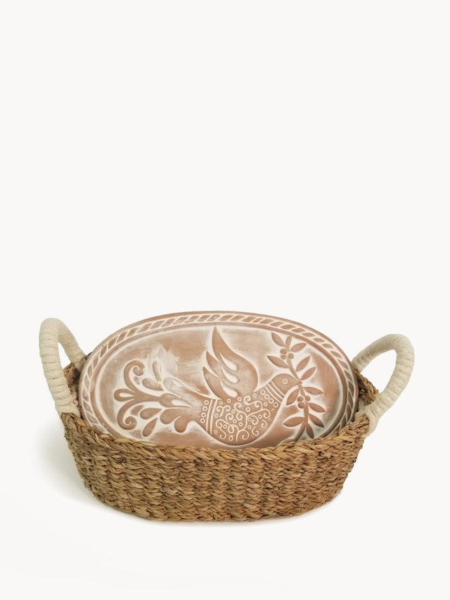 Bread Warmer & Basket - Bird Oval by KORISSA - Vysn