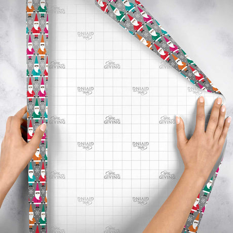 Bright Santa Christmas Gift Wrap by Present Paper - Vysn