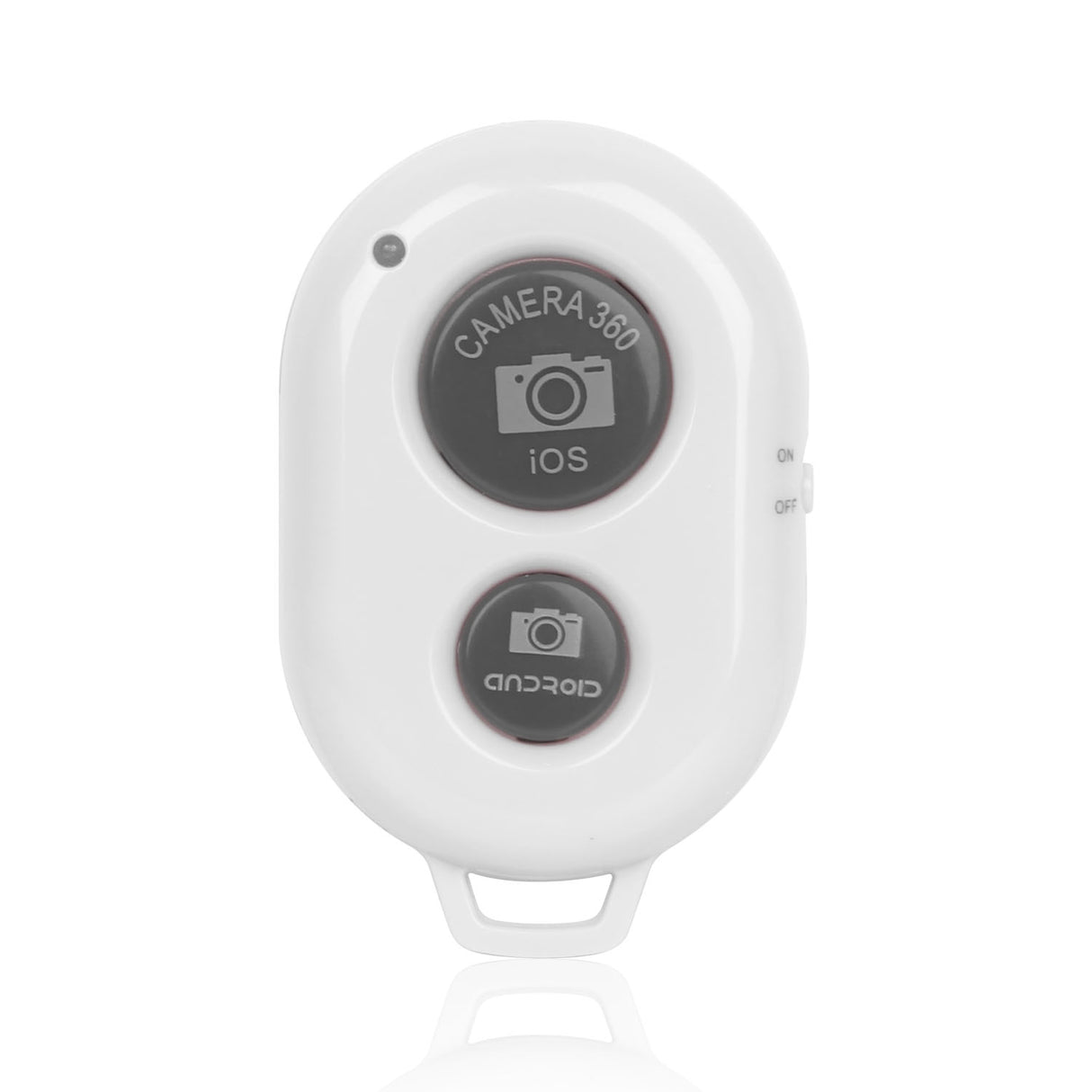 Unique Wireless Shutter Remote Controller for Android and iOS Devices - White