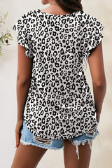 Printed Round Neck Short Sleeve T-Shirt