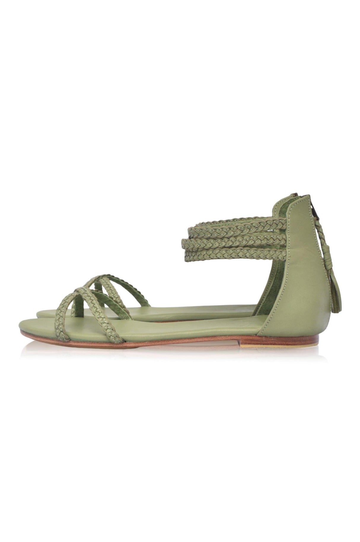 Calypso Thong Leather Sandals by ELF - Vysn