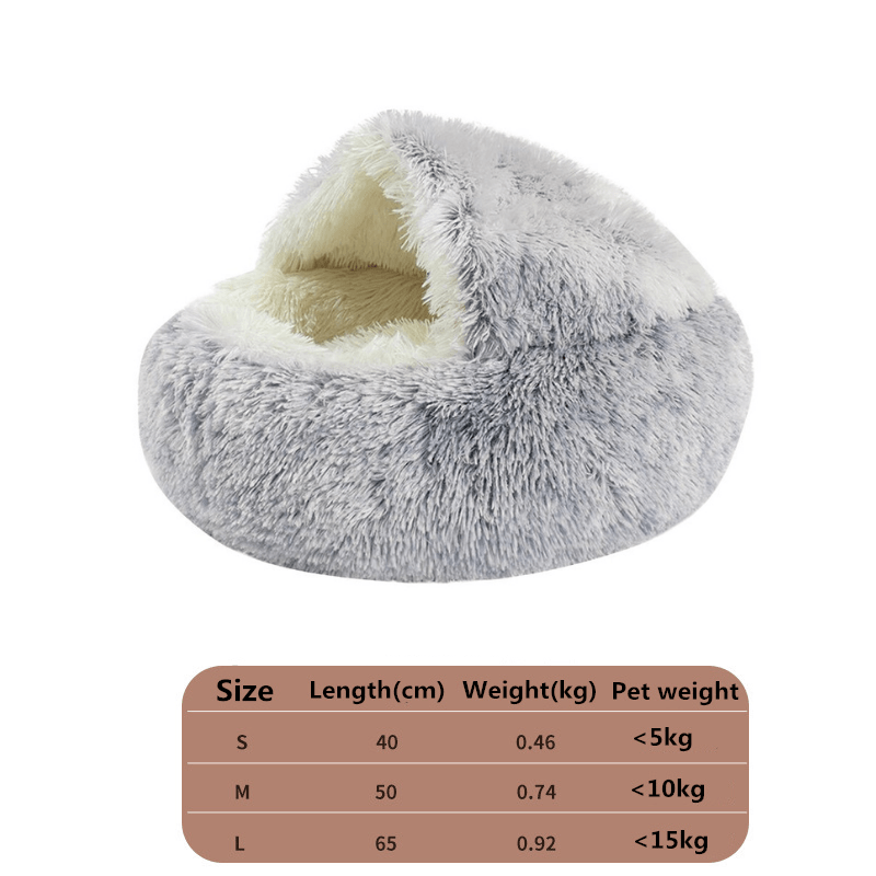 Cat & Dog Round Sleeping Bag Cave by PetWithMe - Vysn