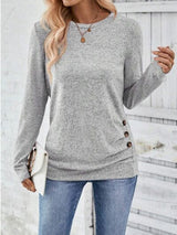 Round Neck Long Sleeve T-Shirt