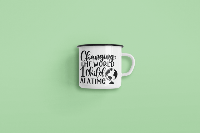 Changing The World 1 Child At A Time Teacher Mug by WinsterCreations™ Official Store - Vysn