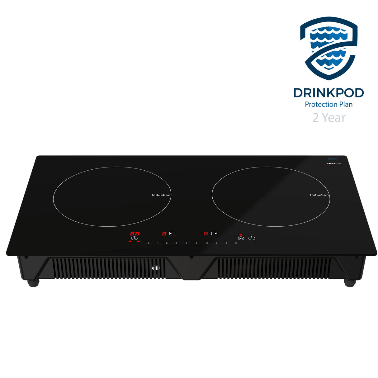 CHEFTop Pro - Dual Burner Induction Cooktop With Optional Induction Pan by Drinkpod - Vysn