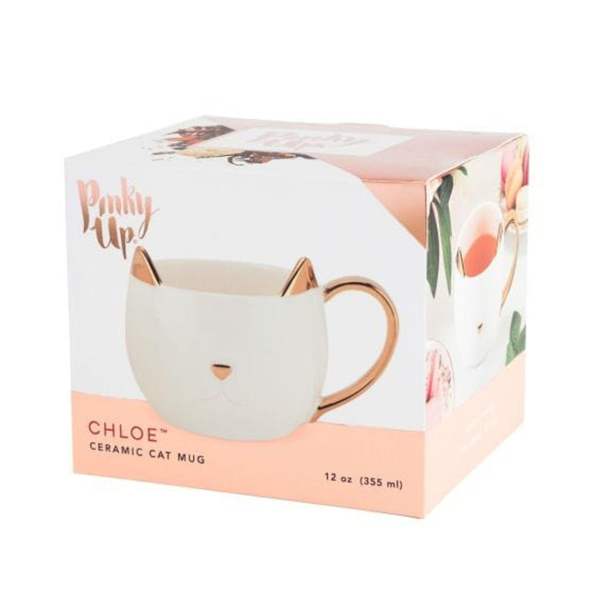 Chloe™ White Cat Mug by Karma Kiss - Vysn