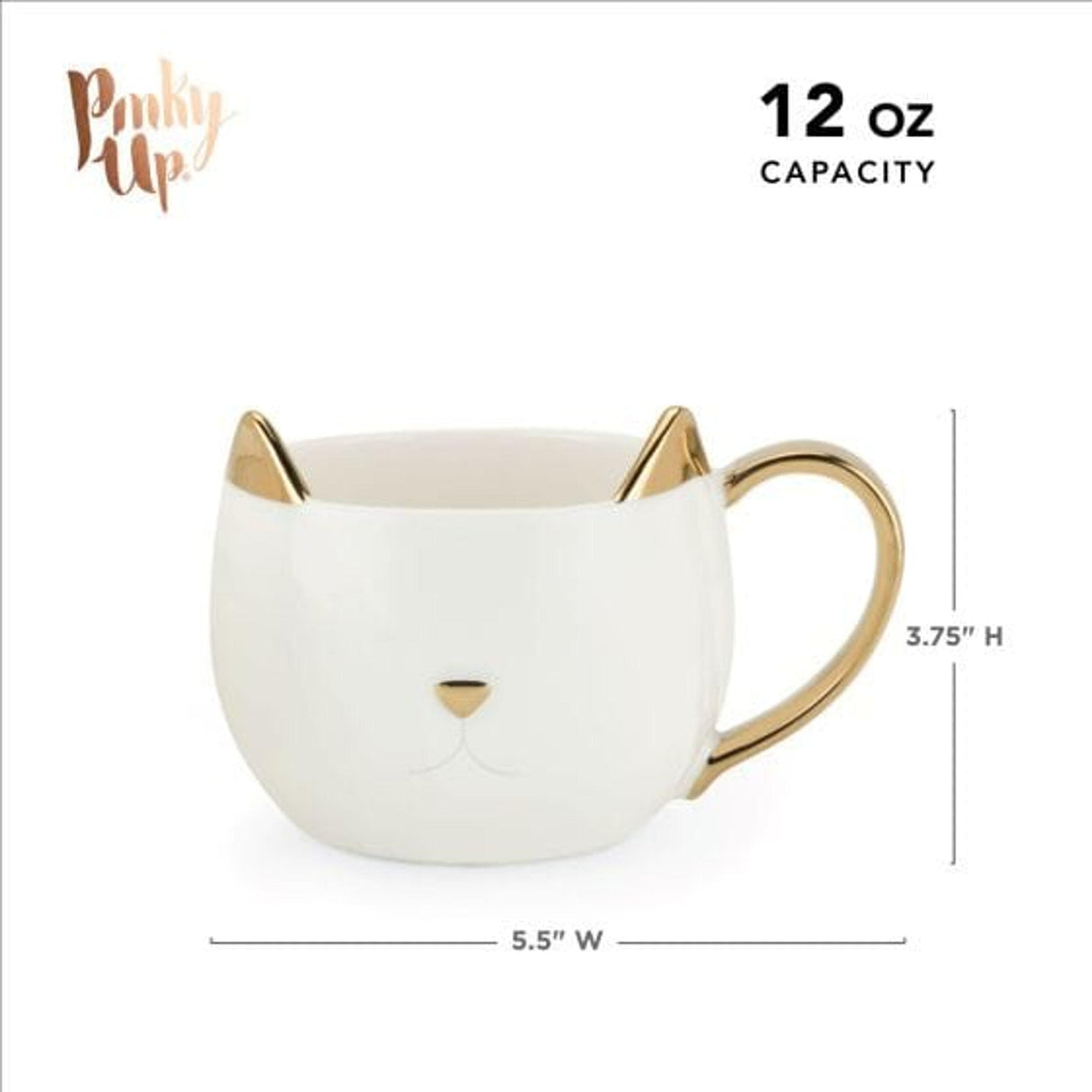 Chloe™ White Cat Mug by Karma Kiss - Vysn