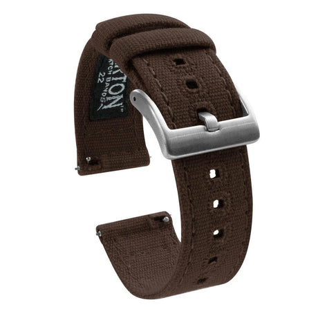 Chocolate Brown | Crafted Canvas by Barton Watch Bands - Vysn