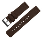 Chocolate Brown | Crafted Canvas by Barton Watch Bands - Vysn