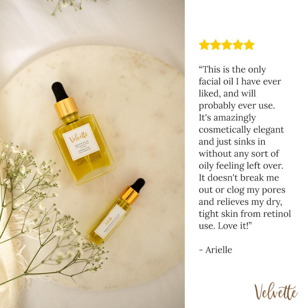 Clarifying Face Oil (Night) by Velvette - Vysn