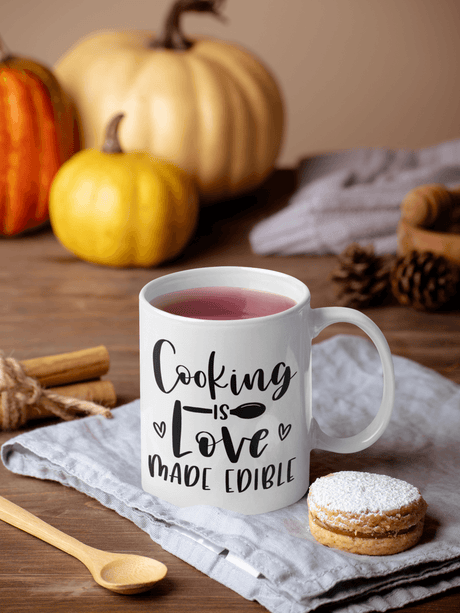 Cooking Is Love Made Edible Kitchen Mug by WinsterCreations™ Official Store - Vysn