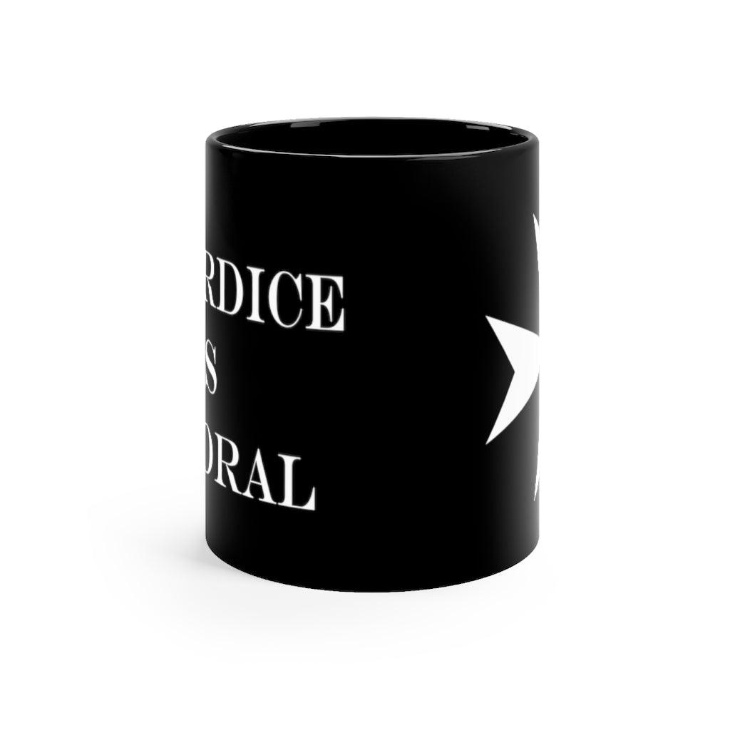 Cowardice is Immoral 11oz Black Mug by Proud Libertarian - Vysn