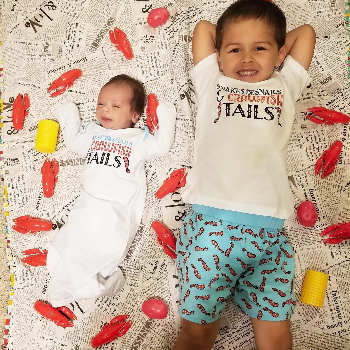 Crawfish Tails Pajamas (Boys) by Little Hometown - Vysn