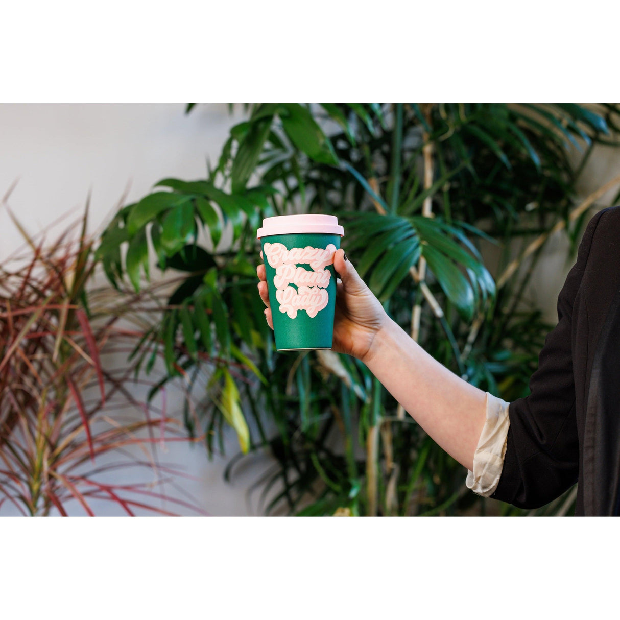 Crazy Plant Lady Bamboo To Go Coffee Travel Cup by The Bullish Store - Vysn