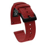 Crimson Red | Crafted Canvas by Barton Watch Bands - Vysn