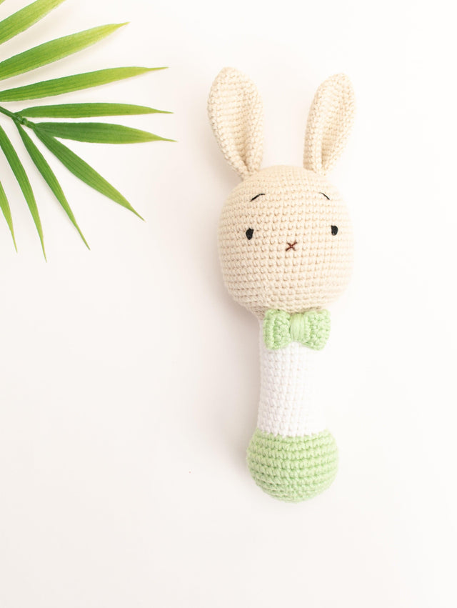 Crochet Rattle / Luke the bunny by Little Moy - Vysn