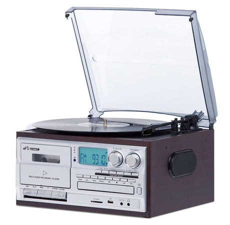 Cosmopolitan 8-in-1 Turntable Music Center - Vysn