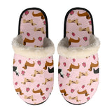 Dachshund Printed Winter Slippers by Dach Everywhere - Vysn