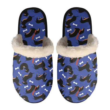 Dachshund Printed Winter Slippers by Dach Everywhere - Vysn