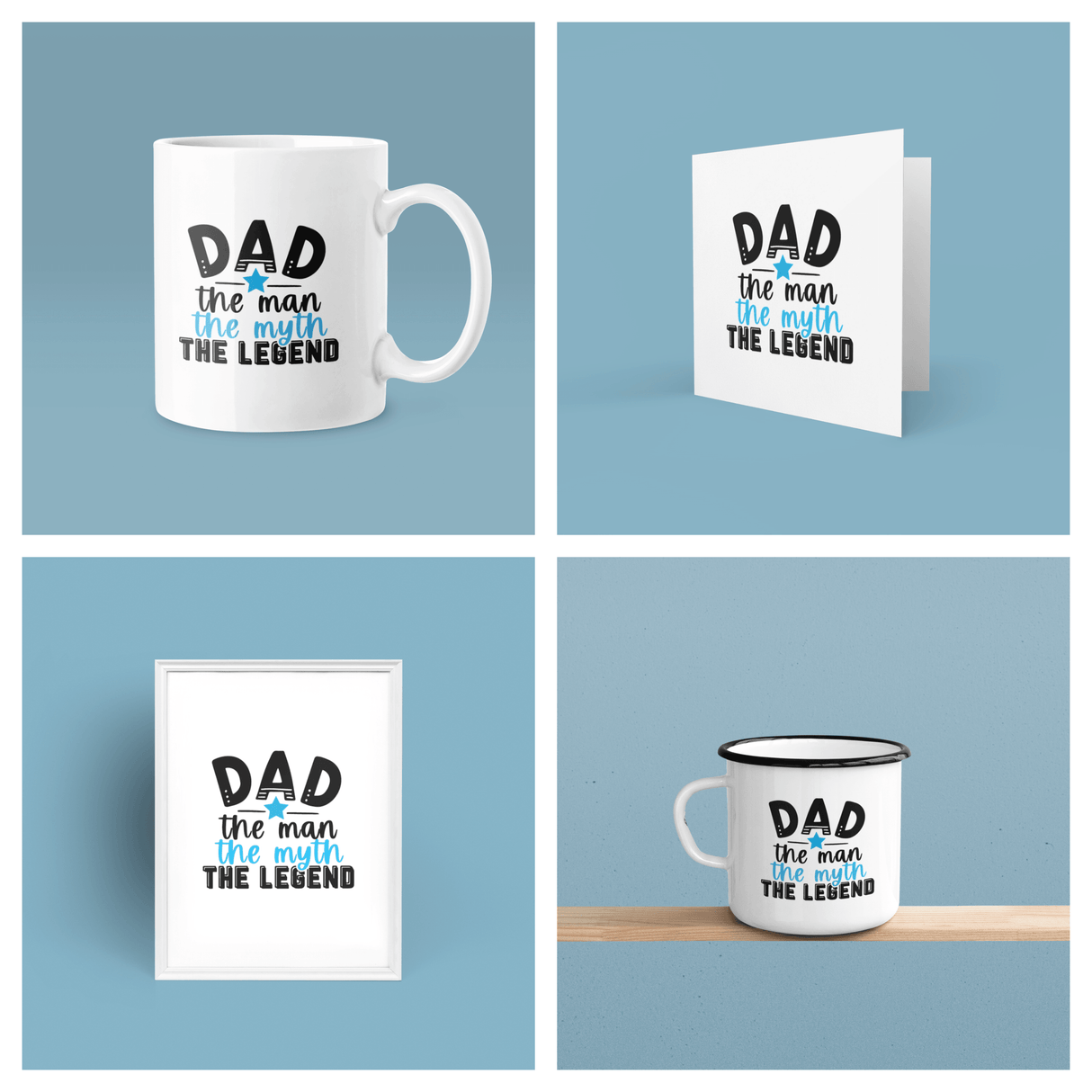 Dad The Man The Myth The Legend Fathers Day Collection by WinsterCreations™ Official Store - Vysn