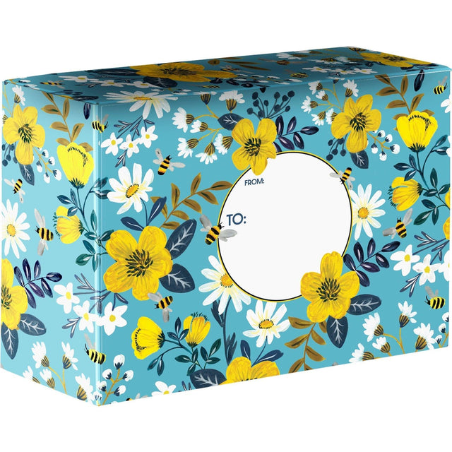 Daisies & Bees Medium Floral Printed Gift Mailing Boxes by Present Paper - Vysn