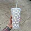 Daisy Tumbler Venti Cold Cup 24oz - With Straw - (Name Can Be Added) by WinsterCreations™ Official Store - Vysn