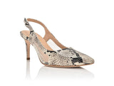 Dance Natural Printed Wild Snake/Clear Mesh by Joan Oloff Shoes - Vysn