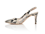 Dance Natural Printed Wild Snake/Clear Mesh by Joan Oloff Shoes - Vysn