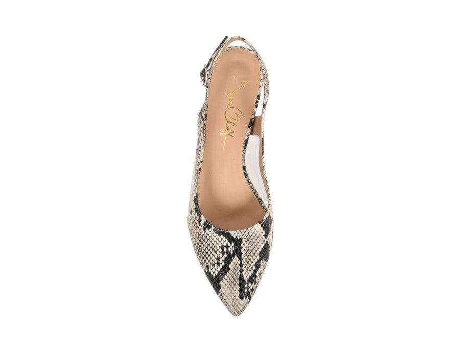 Dance Natural Printed Wild Snake/Clear Mesh by Joan Oloff Shoes - Vysn