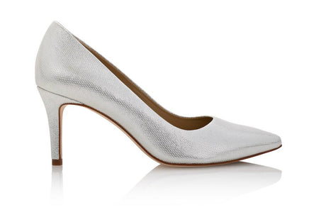 Deborah Silver Mesh Leather by Joan Oloff Shoes - Vysn