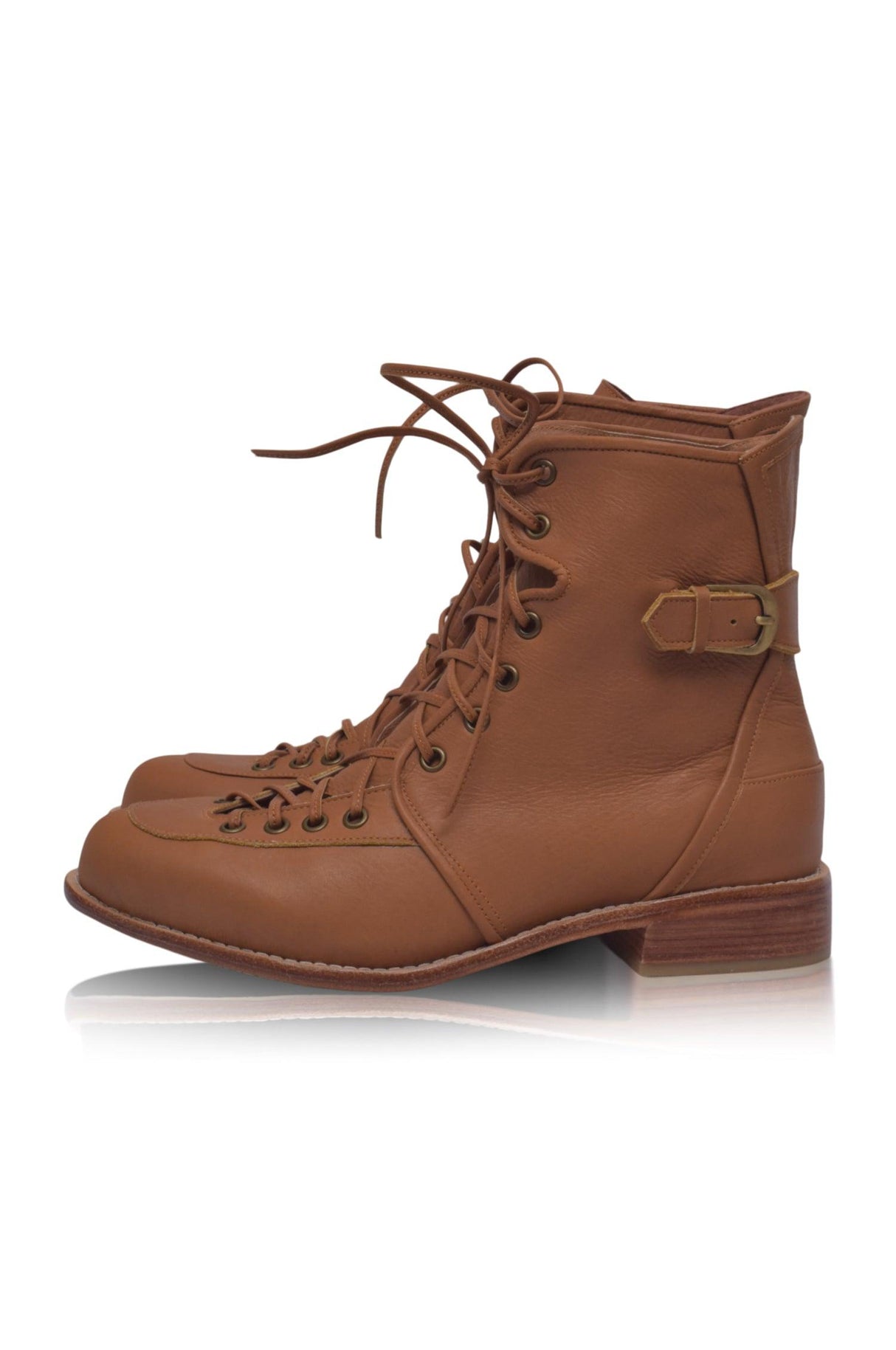 Desert Seeker Combat Leather Boots by ELF - Vysn