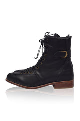 Desert Seeker Combat Leather Boots by ELF - Vysn