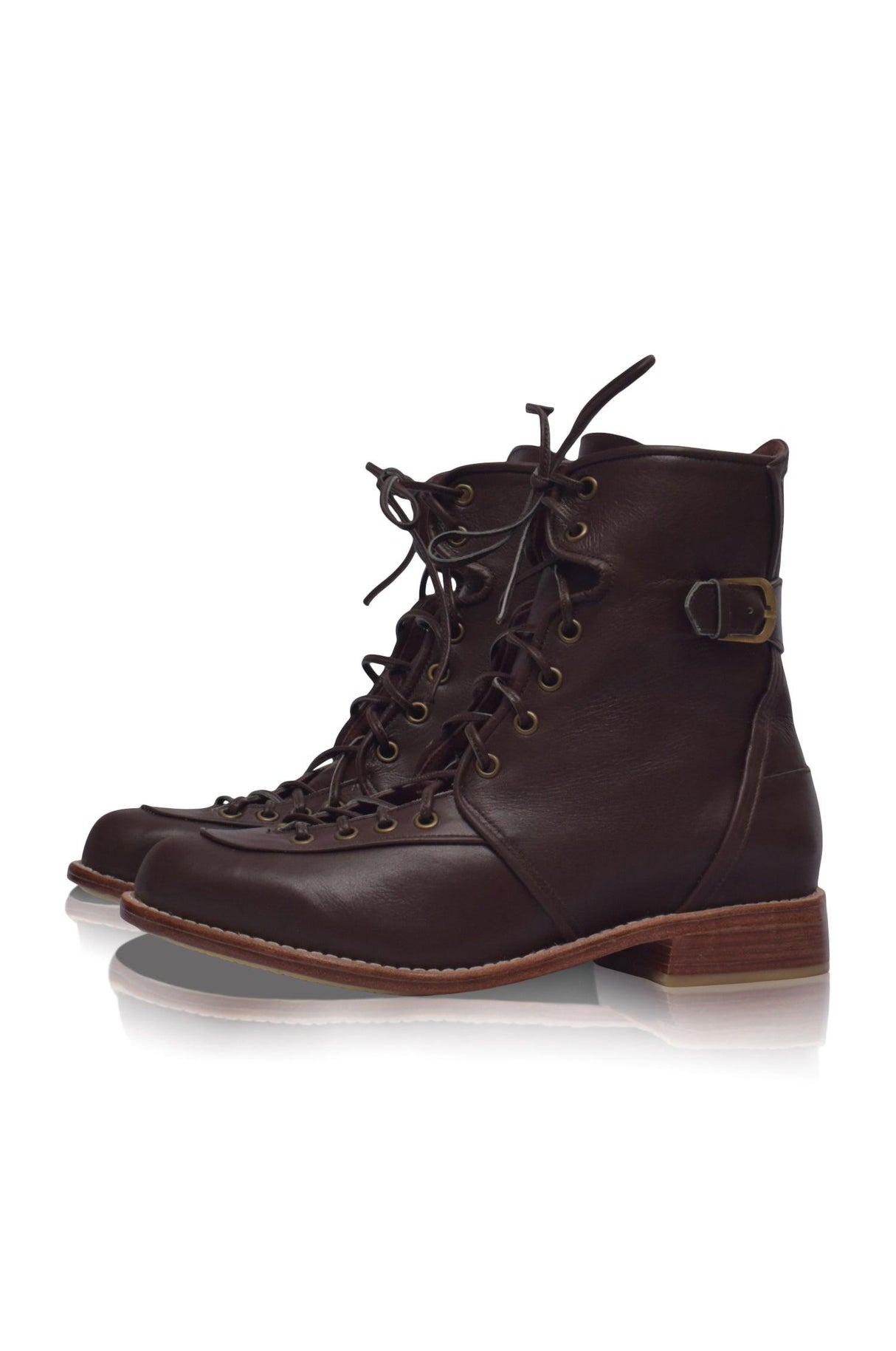 Desert Seeker Combat Leather Boots by ELF - Vysn