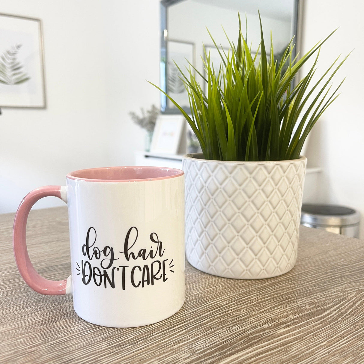 Dog Hair Dont Care Dog Mom Mug by WinsterCreations™ Official Store - Vysn