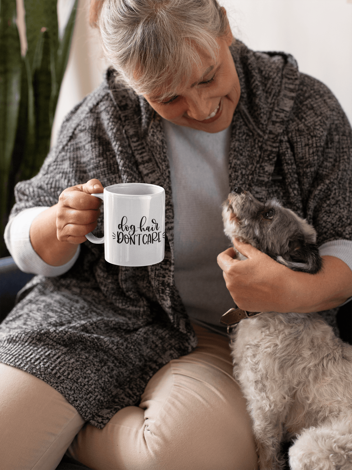 Dog Hair Dont Care Dog Mom Mug by WinsterCreations™ Official Store - Vysn