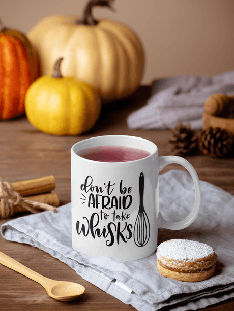 Dont Be Afraid To Take Whisks Kitchen Mug by WinsterCreations™ Official Store - Vysn