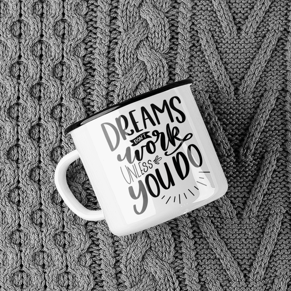 Dreams Dont Work Unless You Do Inspirational Mug by WinsterCreations™ Official Store - Vysn