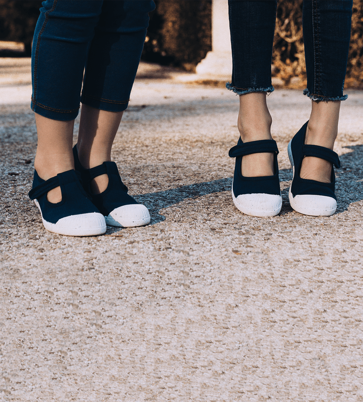 ECO-friendly Canvas Mary Jane Sneakers in Navy by childrenchic - Vysn