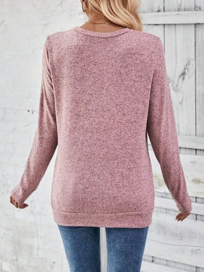 Round Neck Long Sleeve T-Shirt