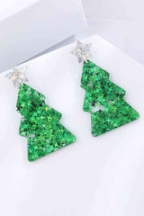 Christmas Tree Acrylic Earrings