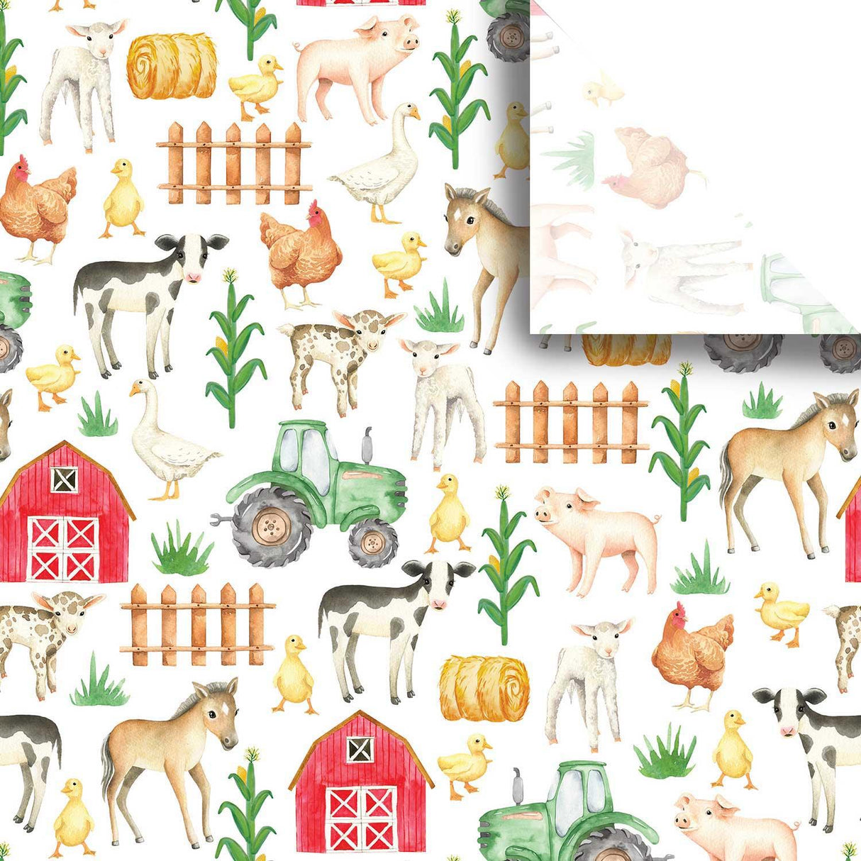 Farm Animals 20" x 30" Baby Gift Tissue Paper by Present Paper - Vysn