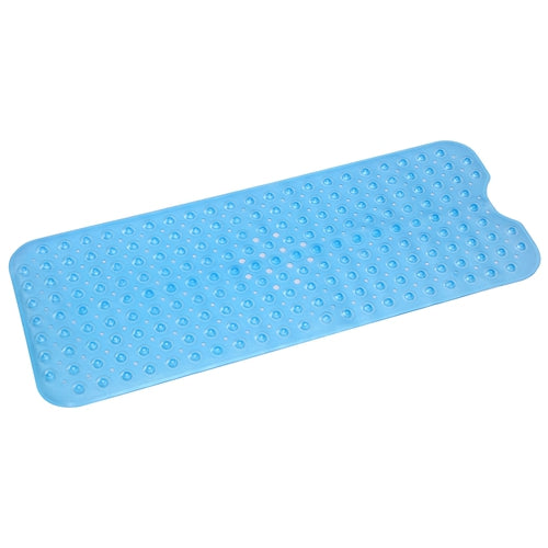 Bath Tub Mat Non-Slip Shower Mat BPA-Free Massage Anti-Bacterial with Suction Cups Washable for Bathroom Kitchen Pool - Blue