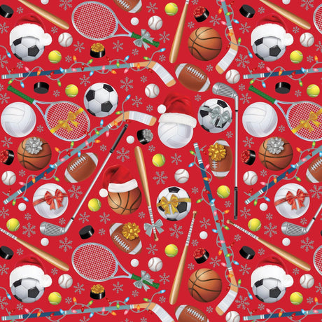 Festive Sports Christmas Gift Wrap by Present Paper - Vysn