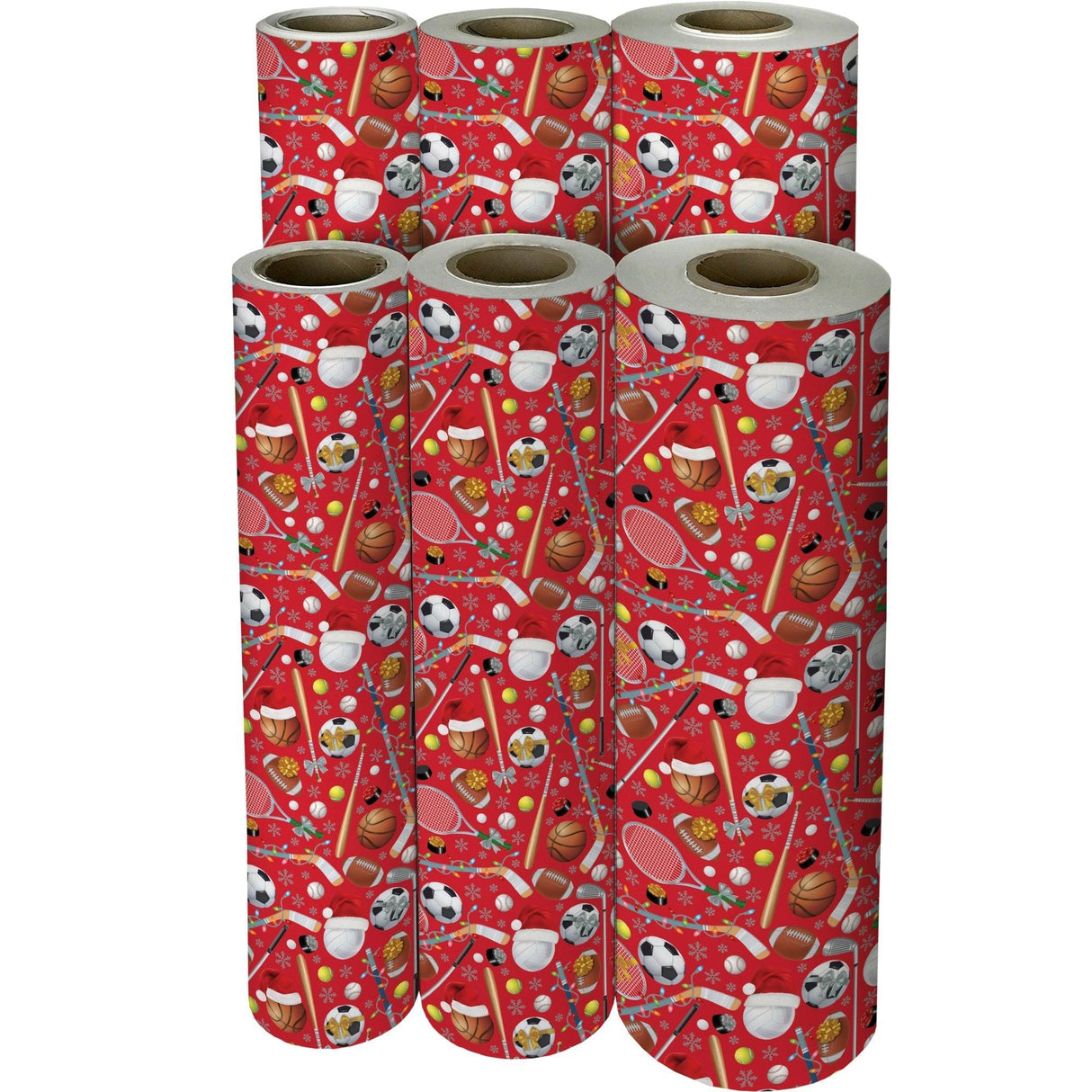 Festive Sports Christmas Gift Wrap by Present Paper - Vysn